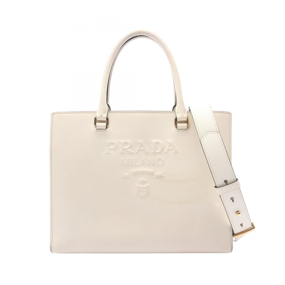Prada SAFFIANO LUX Handbag Leather White